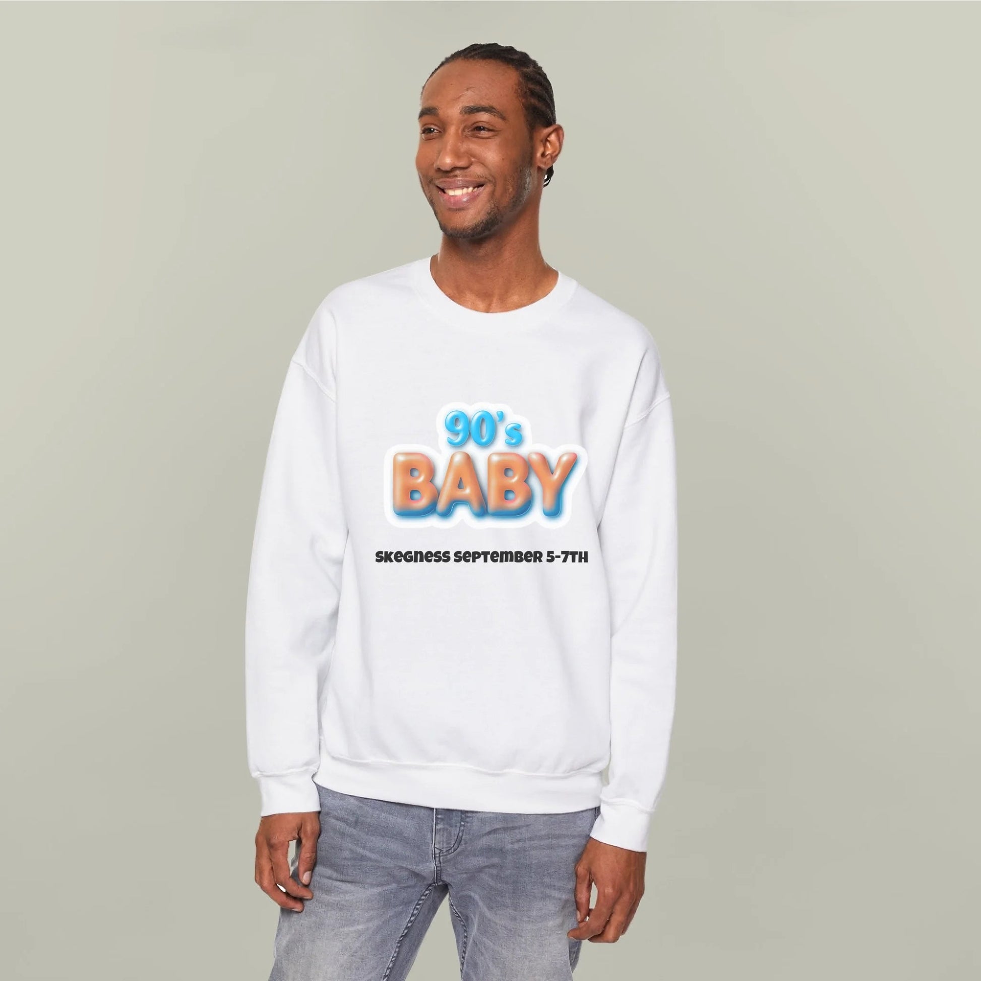 90s Baby - Adult Weekender Front and Back Personalised Unisex Heavy T-Shirt or Hoodie - 90s - Adult Weekender