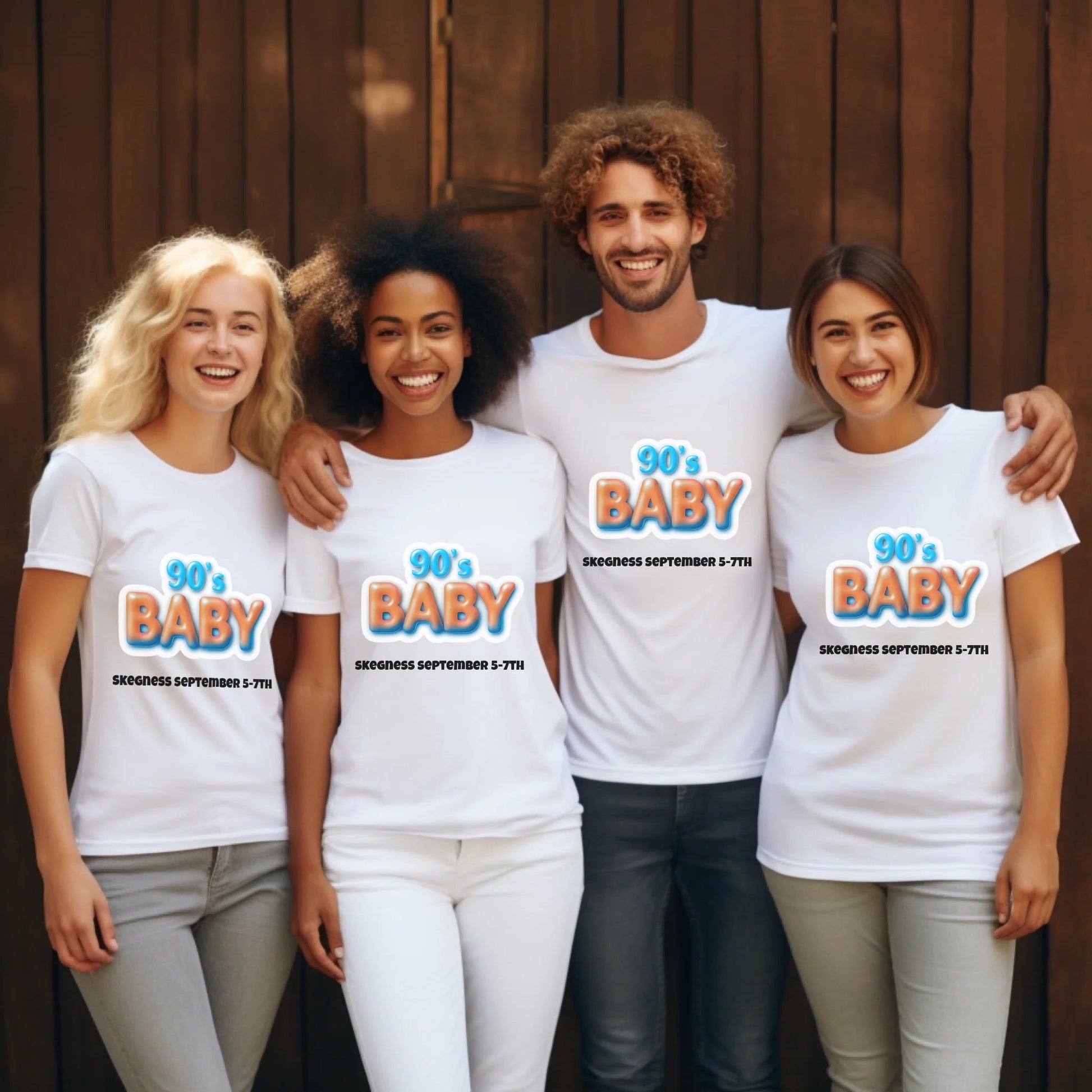 90s Baby - Adult Weekender Front and Back Personalised Unisex Heavy T-Shirt or Hoodie - 90s - Adult Weekender