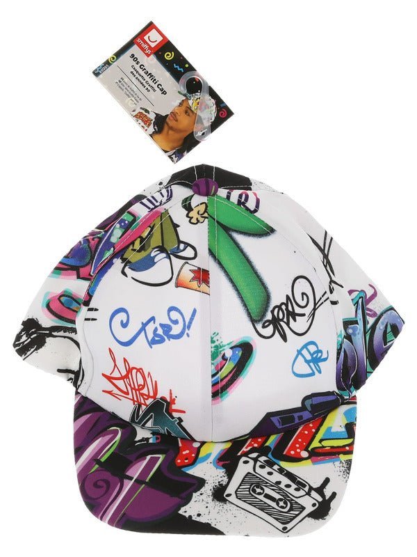 90s Graffiti Peaked Cap - Adult Weekender