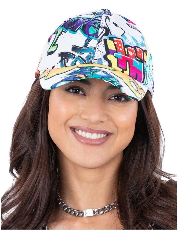 90s Graffiti Peaked Cap - Adult Weekender
