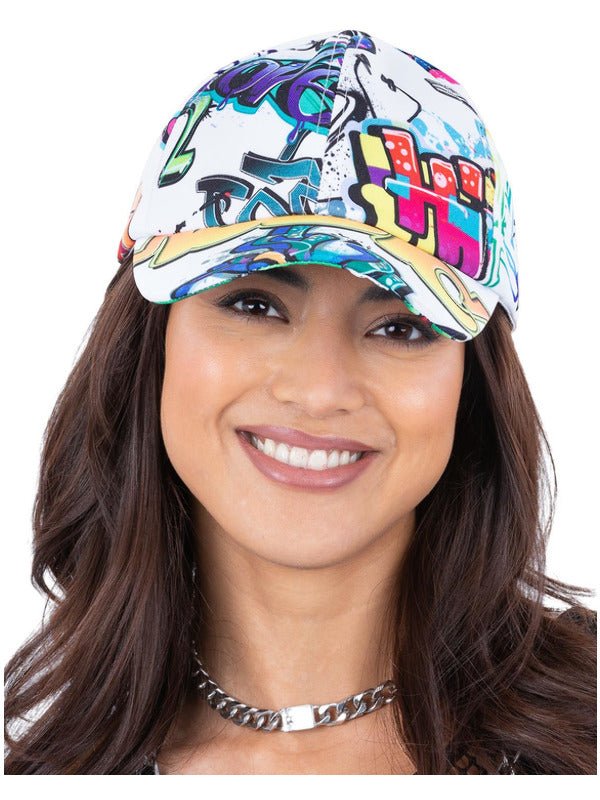 90s Graffiti Peaked Cap - Adult Weekender