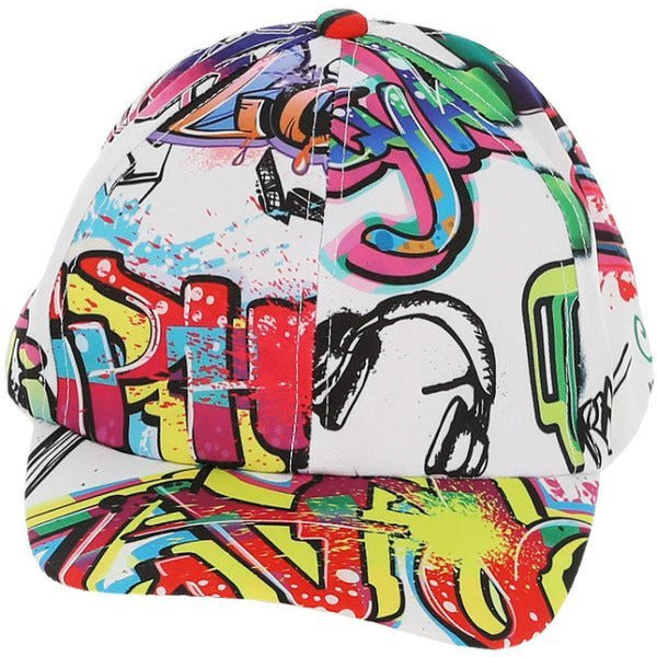 90s Graffiti Peaked Cap - Adult Weekender