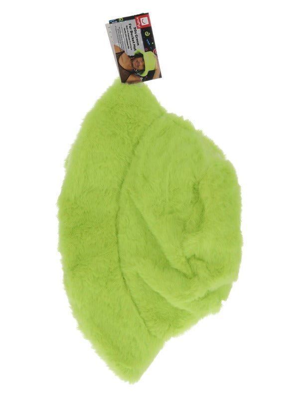 90s Green Fur Bucket Hat - Adult Weekender