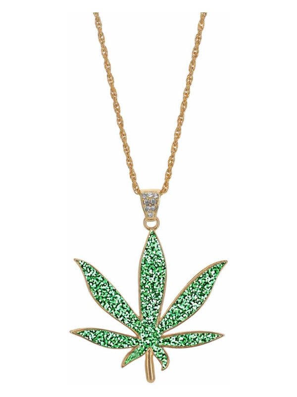 90s Hemp Bling Medallion, Green Glitter Resin - Adult Weekender