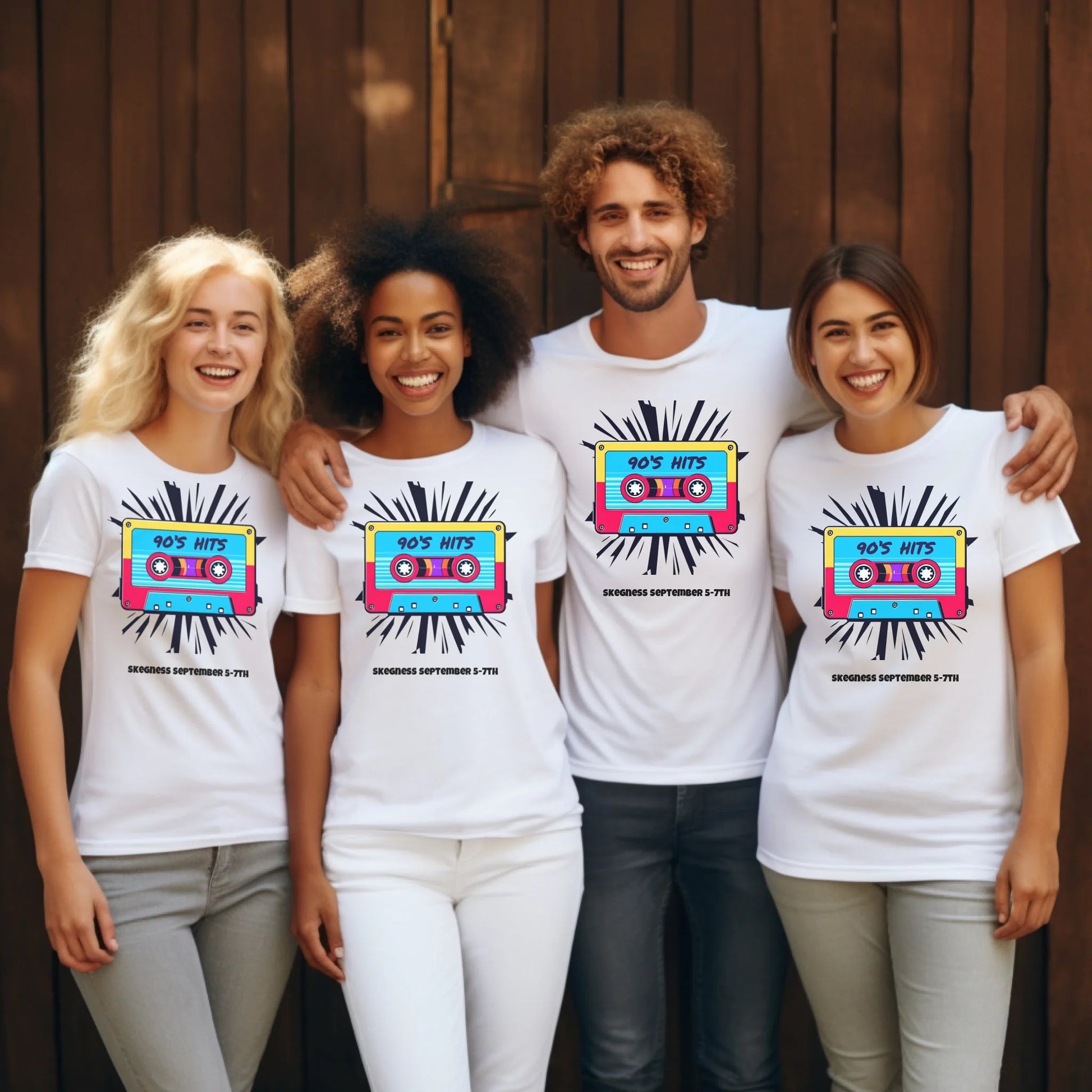 90s Hits - Adult Weekender Front and Back Personalised Unisex Heavy T-Shirt - 90s - Adult Weekender