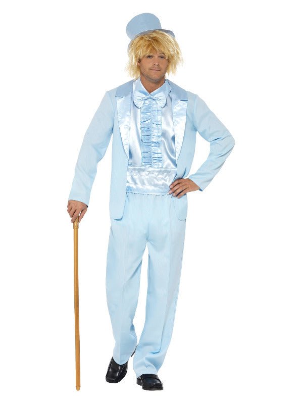 90s Stupid Tuxedo Costume, Blue - Adult Weekender