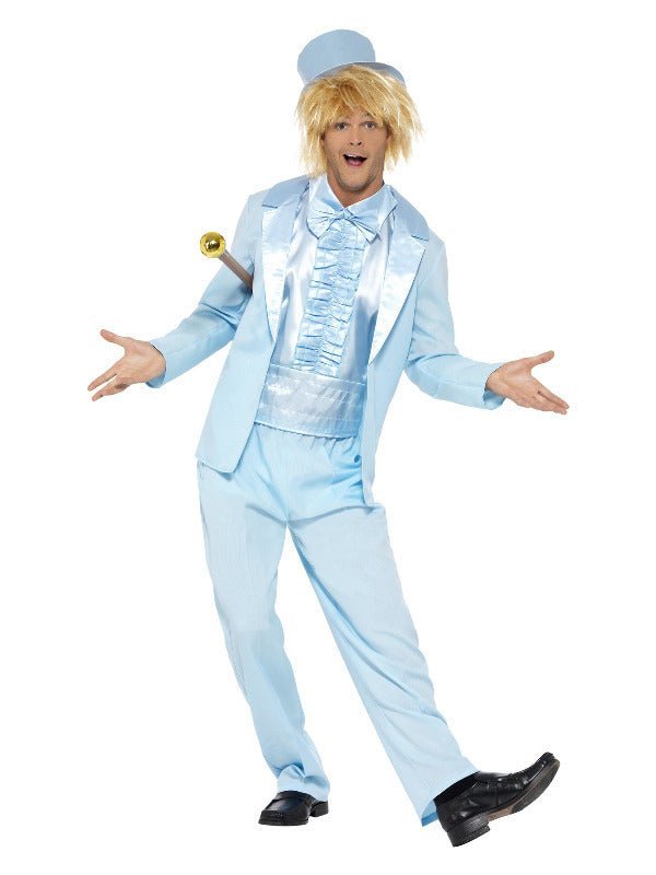 90s Stupid Tuxedo Costume, Blue - Adult Weekender