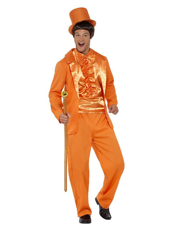 90s Stupid Tuxedo Costume, Orange - Adult Weekender