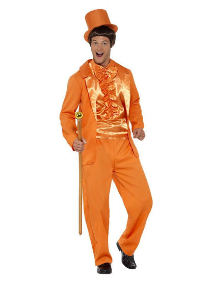 90s Stupid Tuxedo Costume, Orange - Adult Weekender