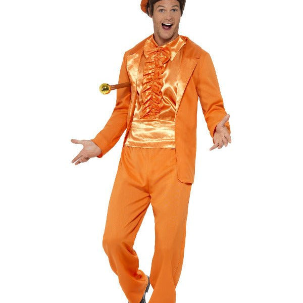 90s Stupid Tuxedo Costume, Orange - Adult Weekender