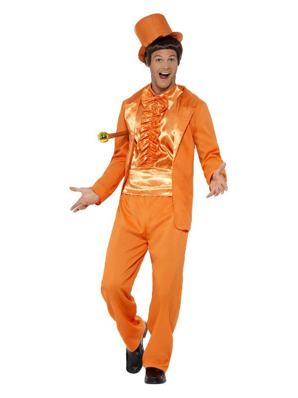90s Stupid Tuxedo Costume, Orange - Adult Weekender