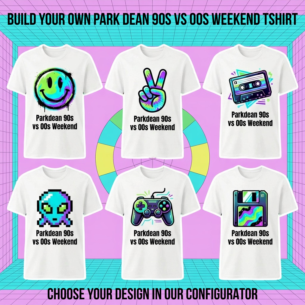 Personalised ParkDean 90s vs 00s Weekend Tee | Custom Event T-Shirt