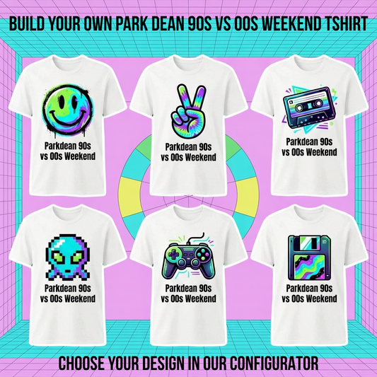 Personalised ParkDean 90s vs 00s Weekend Tee | Custom Event T-Shirt