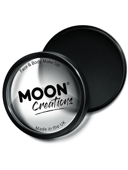 Moon Creations Pro Face Paint Cake Pot, Black – Front