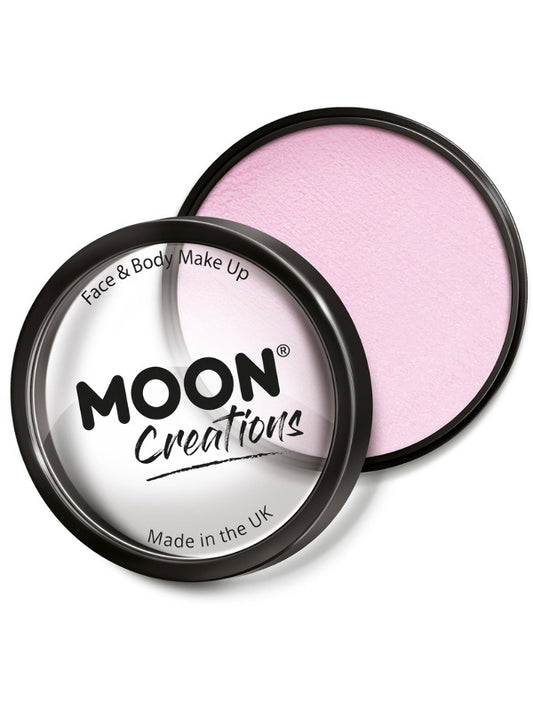 Moon Creations Pro Face Paint Cake Pot, Light Pink – Front