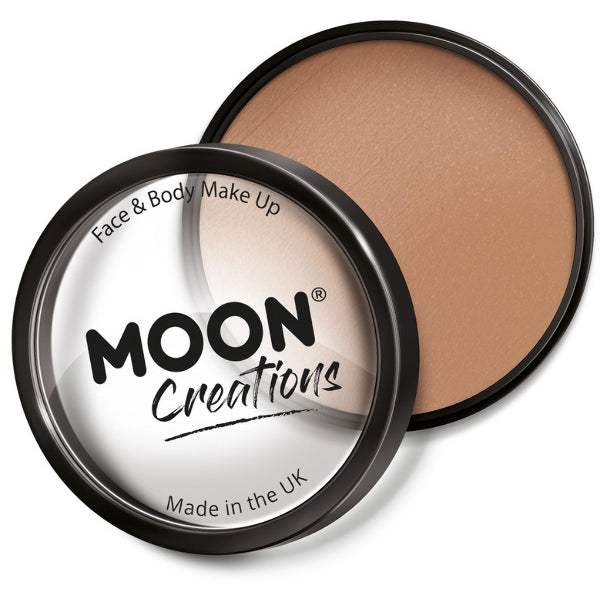 Moon Creations Pro Face Paint Cake Pot, Beige – Front