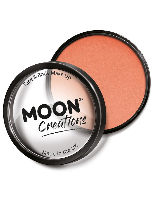 Moon Creations Pro Face Paint Cake Pot, Apricot – Front