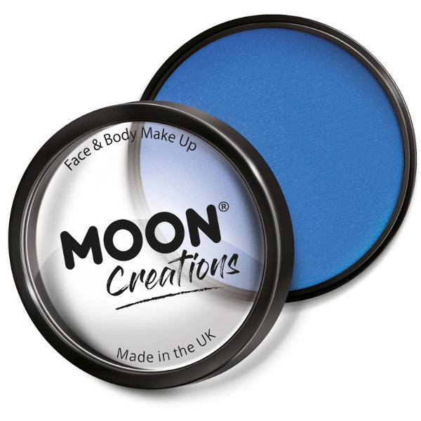 Moon Creations Pro Face Paint Cake Pot, Sky Blue – Front