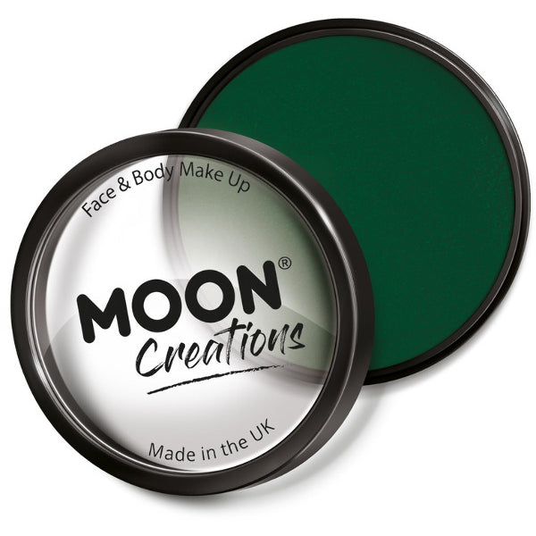 Moon Creations Pro Face Paint Cake Pot, Dark Green