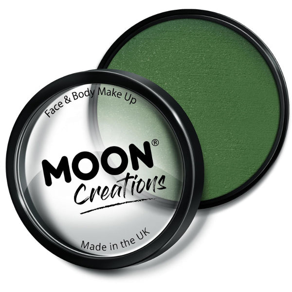 Moon Creations Pro Face Paint Cake Pot, Army Green