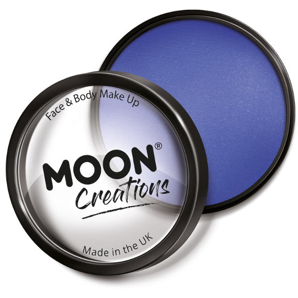 Moon Creations Pro Face Paint Cake Pot, Royal Blue – Front