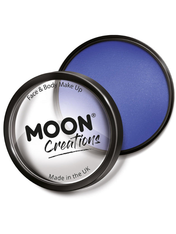 Moon Creations Pro Face Paint Cake Pot, Royal Blue – Front