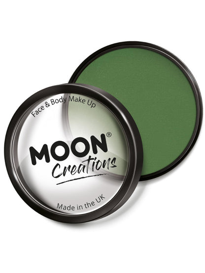 Moon Creations Pro Face Paint Cake Pot,Grass Green – Front