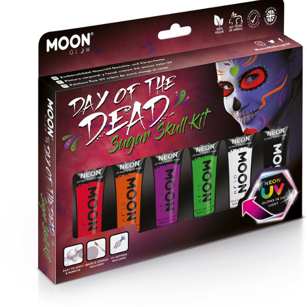 Moon Glow Intense Neon UV Face Paint, Assorted – Front