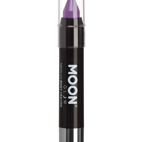 Moon Glow Pastel Neon UV Body Crayons, Pastel Lila
