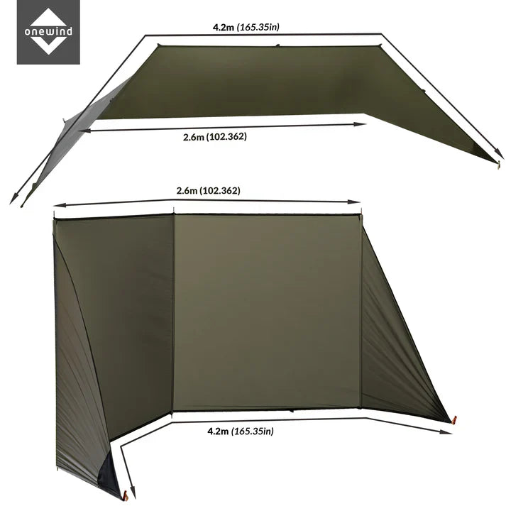 Lightweight Dyad Onewind Shelter