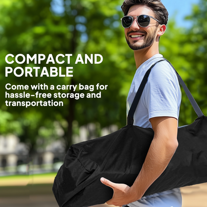 Outsunny Set of 2 Padded Folding Picnic Chairs with Cooler Bag