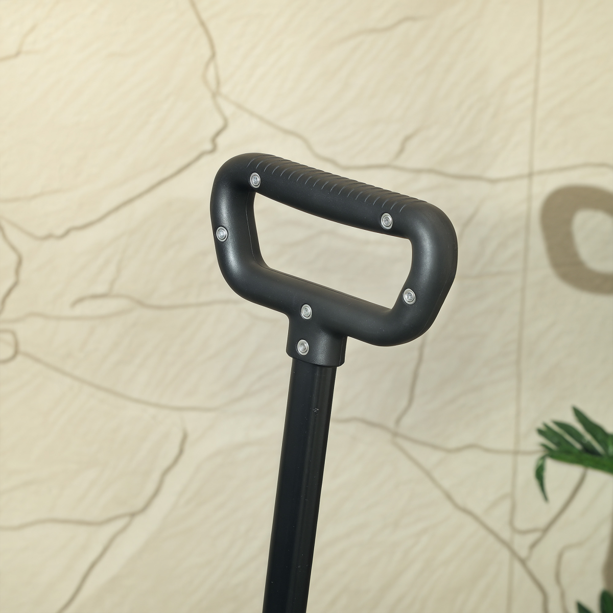 Outsunny Folding Trolley on Wheels, Garden Cart with Openable Sides