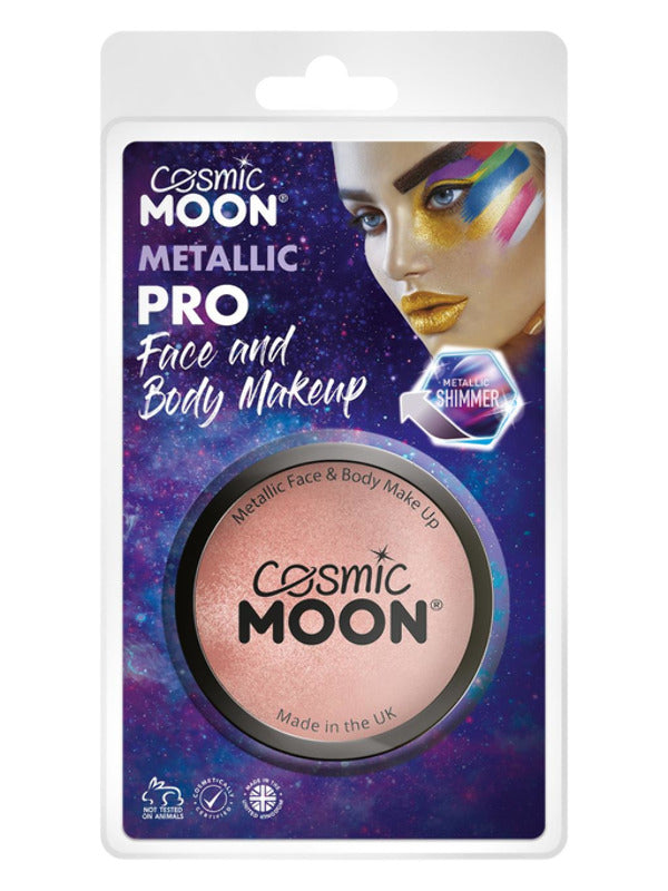 Cosmic Moon Metallic Pro Face Paint Cake Pots, Ros – Front