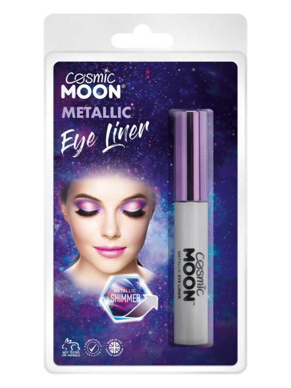 Cosmic Moon Metallic Eye Liner, Silver – Front