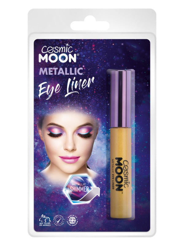 Cosmic Moon Metallic Eye Liner, Gold – Front