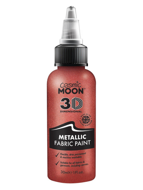 Cosmic Moon Metallic Fabric Paint, Red – Front