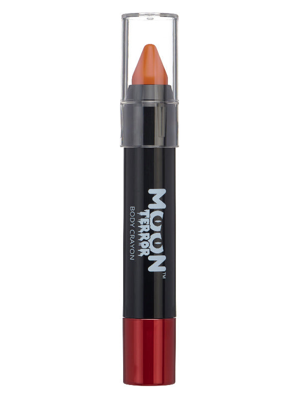 Moon Terror Halloween Body Crayons, Orange – Front