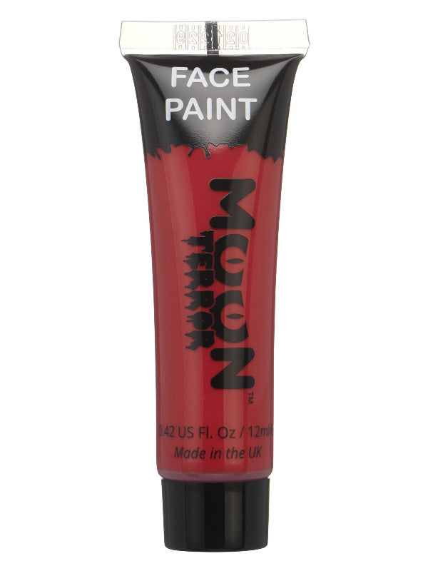 Moon Terror Halloween Face &amp; Body Paint, Red
