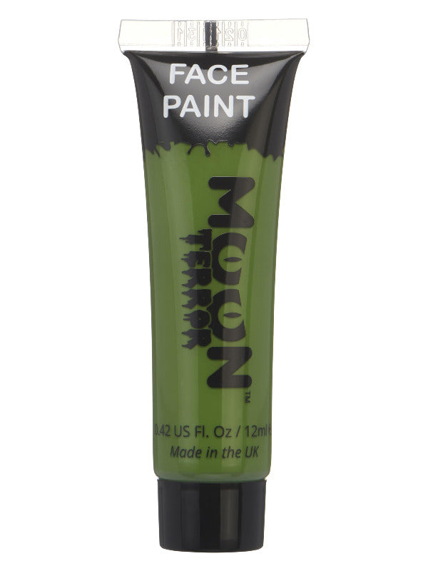 Moon Terror Halloween Face & Body Paint, Green – Front