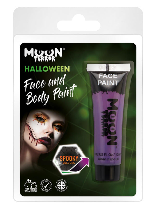 Moon Terror Halloween Face &amp; Body Paint, Purple