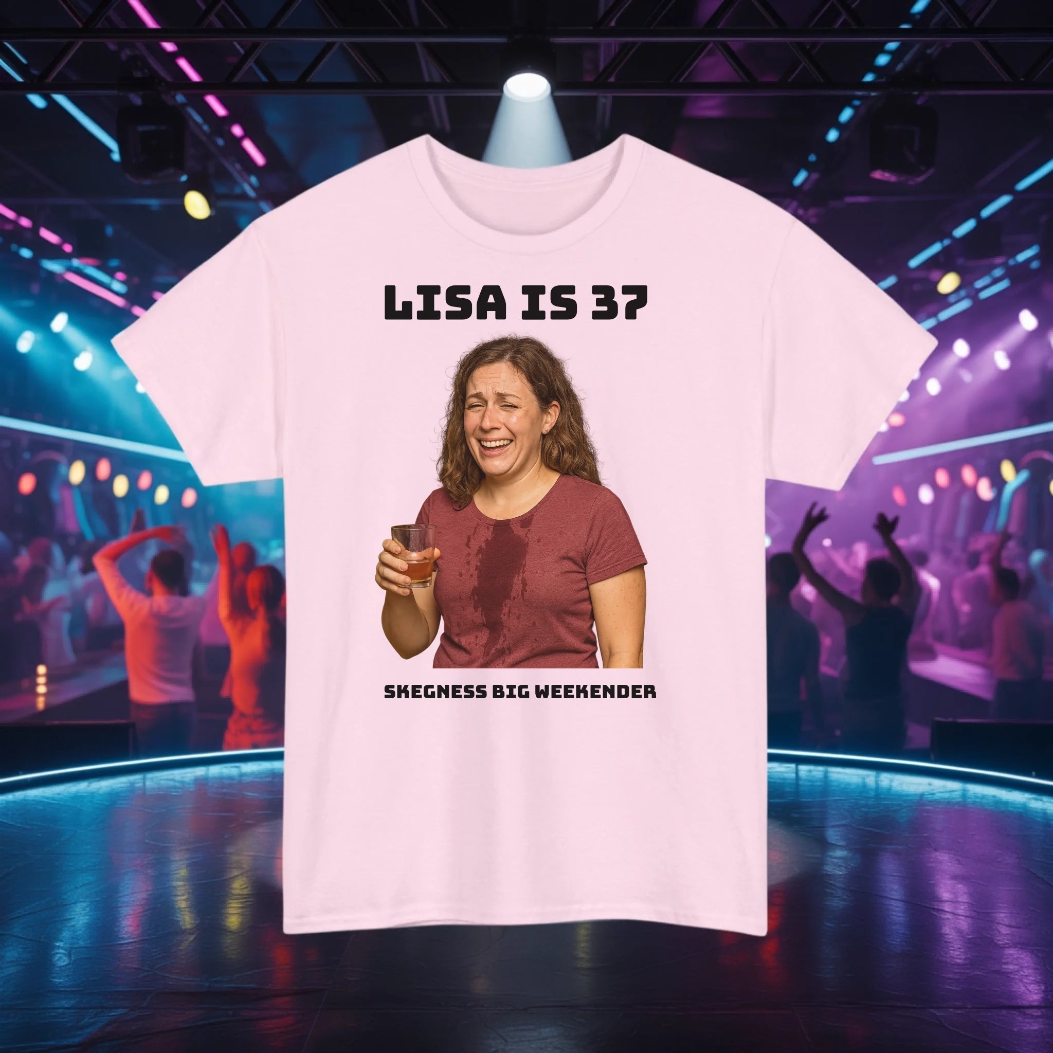 Add your Photo and text here - Adult Weekender Unisex Heavy T-Shirt - Stags, Hens, Birthdays etc. - Adult Weekender