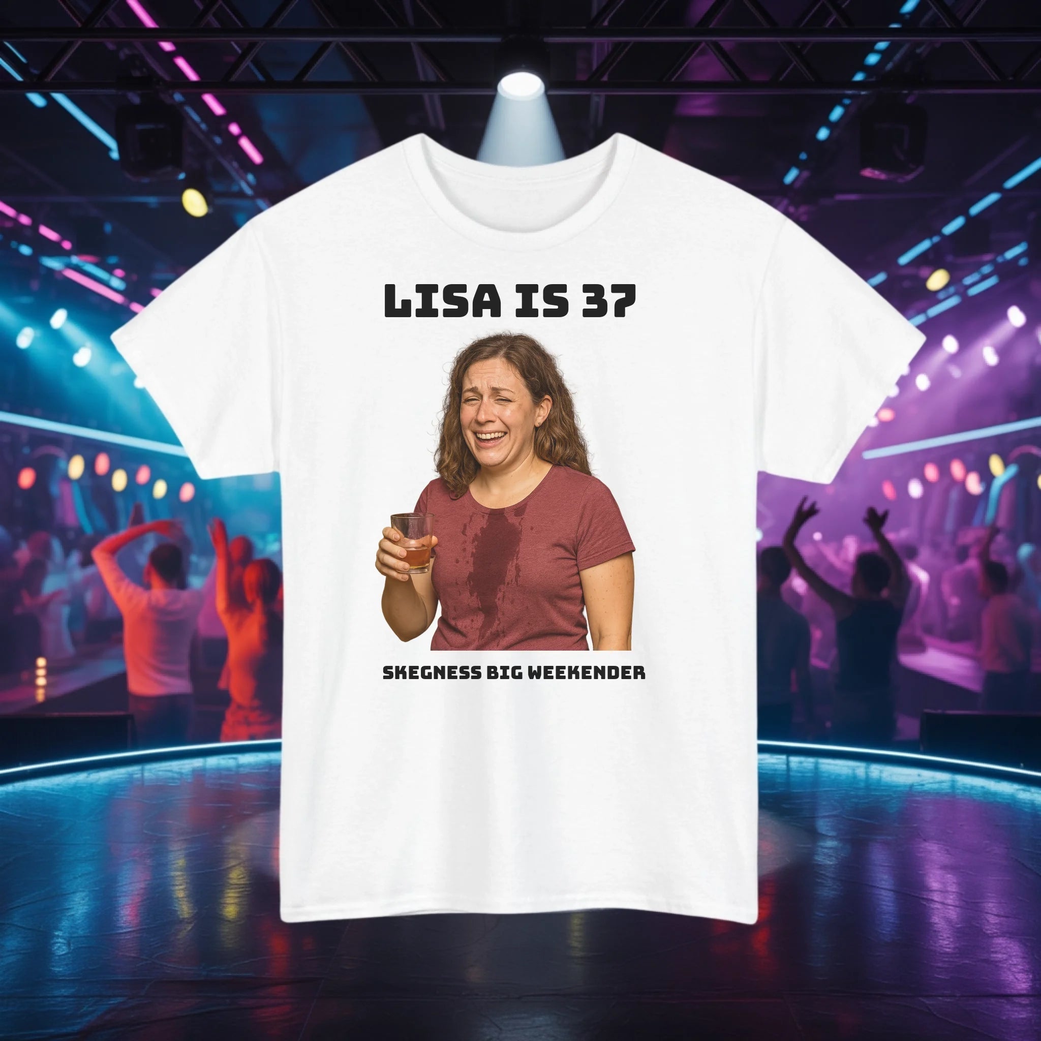 Add your Photo and text here - Adult Weekender Unisex Heavy T-Shirt - Stags, Hens, Birthdays etc. - Adult Weekender