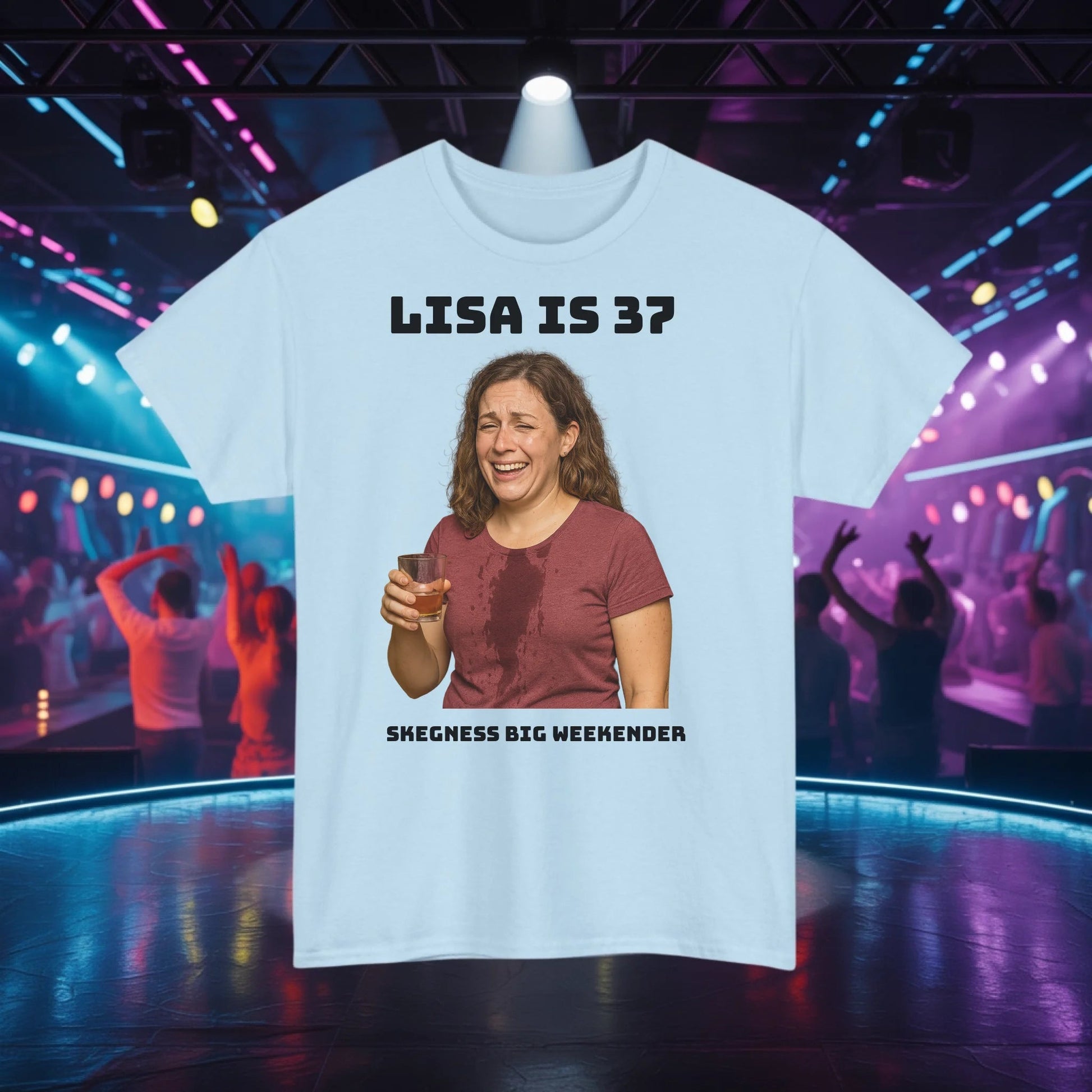 Add your Photo and text here - Adult Weekender Unisex Heavy T-Shirt - Stags, Hens, Birthdays etc. - Adult Weekender
