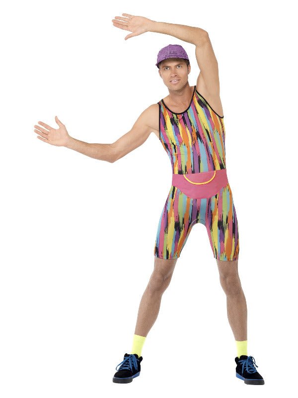 Aerobics Instructor Costume, Multi - Coloured - Adult Weekender