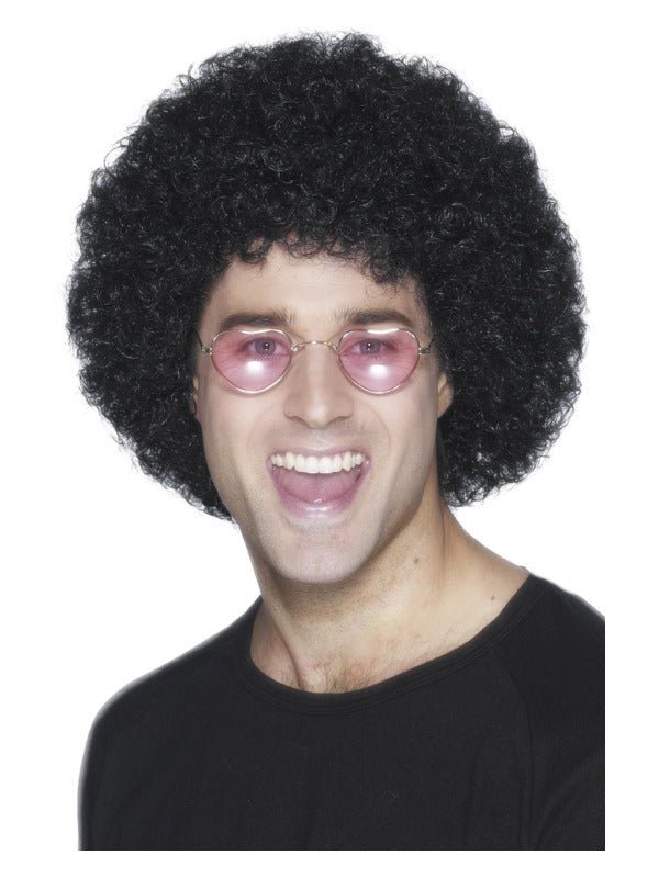 Afro Wig, Economy, Black - Adult Weekender