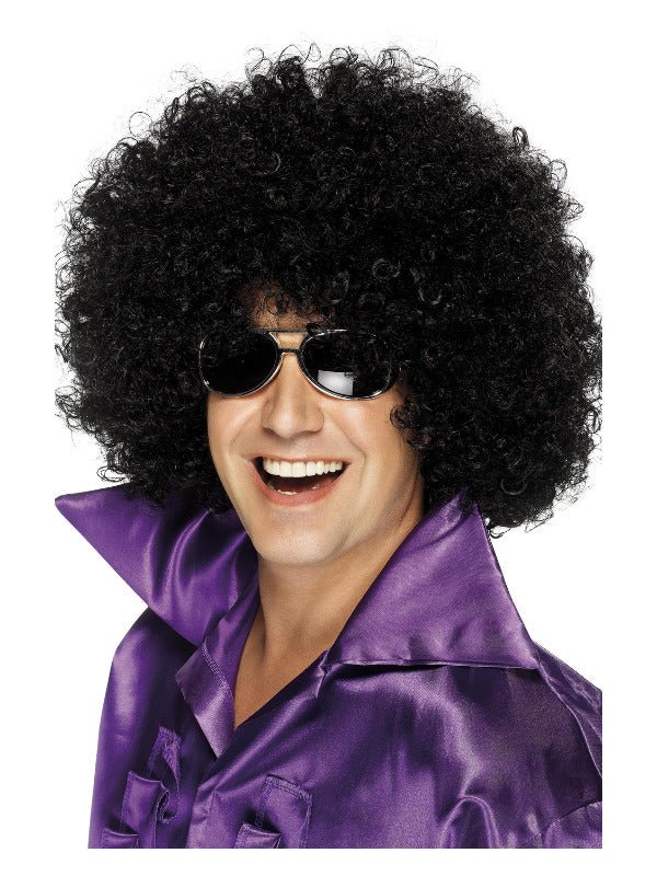 Afro Wig, Mega - Huge, Black - Adult Weekender
