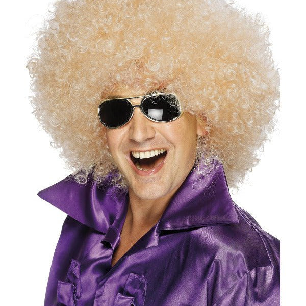 Afro Wig, Mega - Huge, Blonde - Adult Weekender