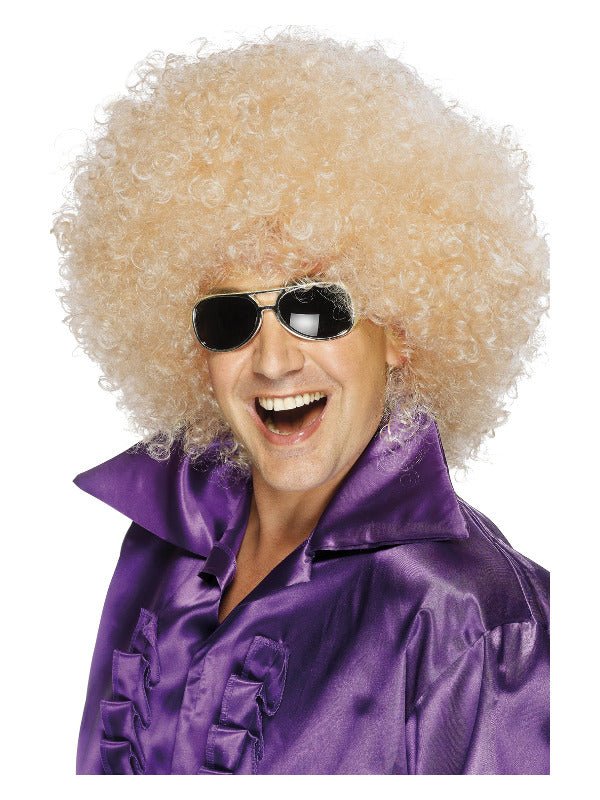 Afro Wig, Mega - Huge, Blonde - Adult Weekender