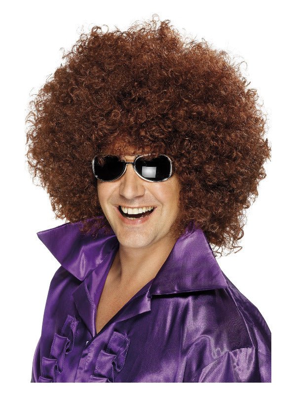 Afro Wig, Mega - Huge, Brown - Adult Weekender