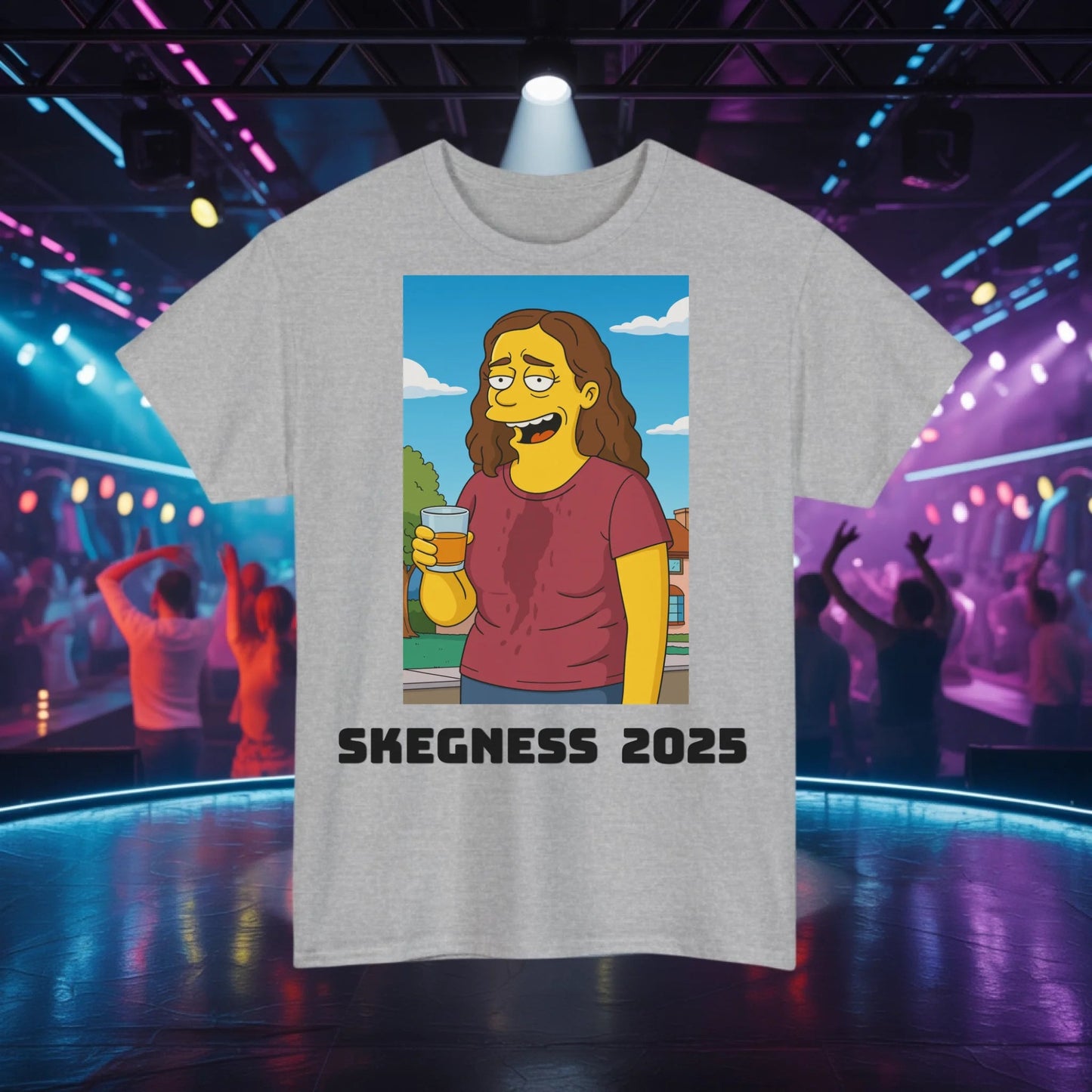AI Photo Simpsons Filter - Adult Weekender Front and Back Personalised Unisex Heavy T-Shirt - Adult Weekender